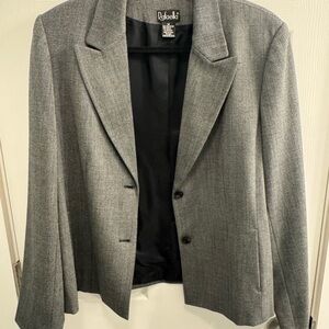 Rafaella Black and White Textured Blazer